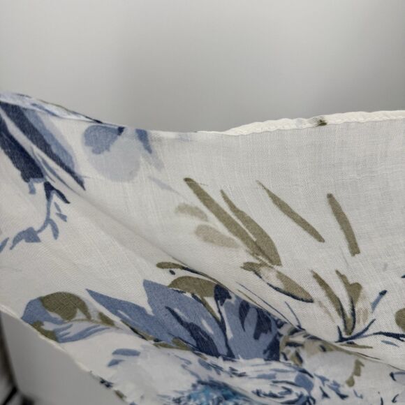 Unbranded Floral Lightweight Blue Kimono Shawl Top OSFM Boho - Picture 5 of 12